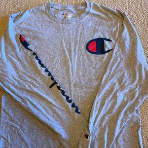 Gray Champion Long Sleeve Tee